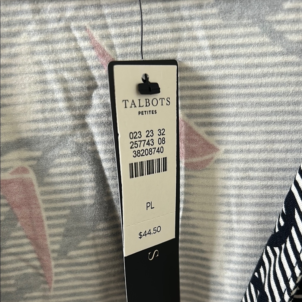 Talbots Petites Nautical Wrap Top - Picture 4 of 7